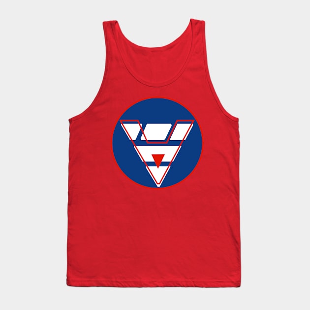 Aiga Akabane Beyblade Crest Tank Top by kaizokuGhost